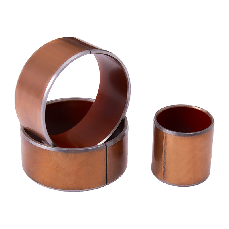 Selbstschmierendes Lager HZ1D Typ 1 auf Stahlbasis mit anorganischem Füllstoff (rot).