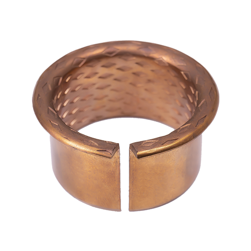 HZ090F Rautenförmige Bronzebuchse mit Ölnut und Flansch